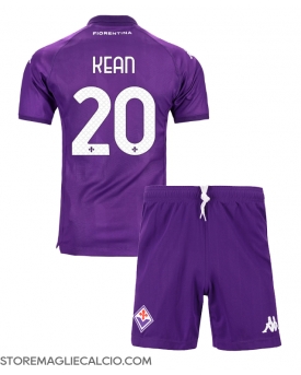 Fiorentina Moise Kean #20 Maglia Gara Casa Repliche 2024-25 Bambino